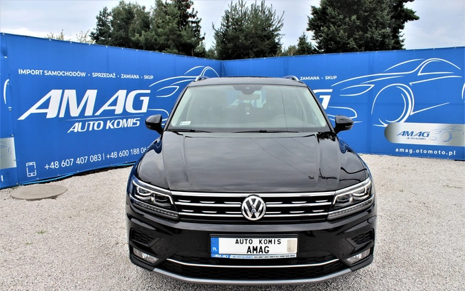 Volkswagen Tiguan cena 99500 przebieg: 58943, rok produkcji 2018 z Sulejów małe 497